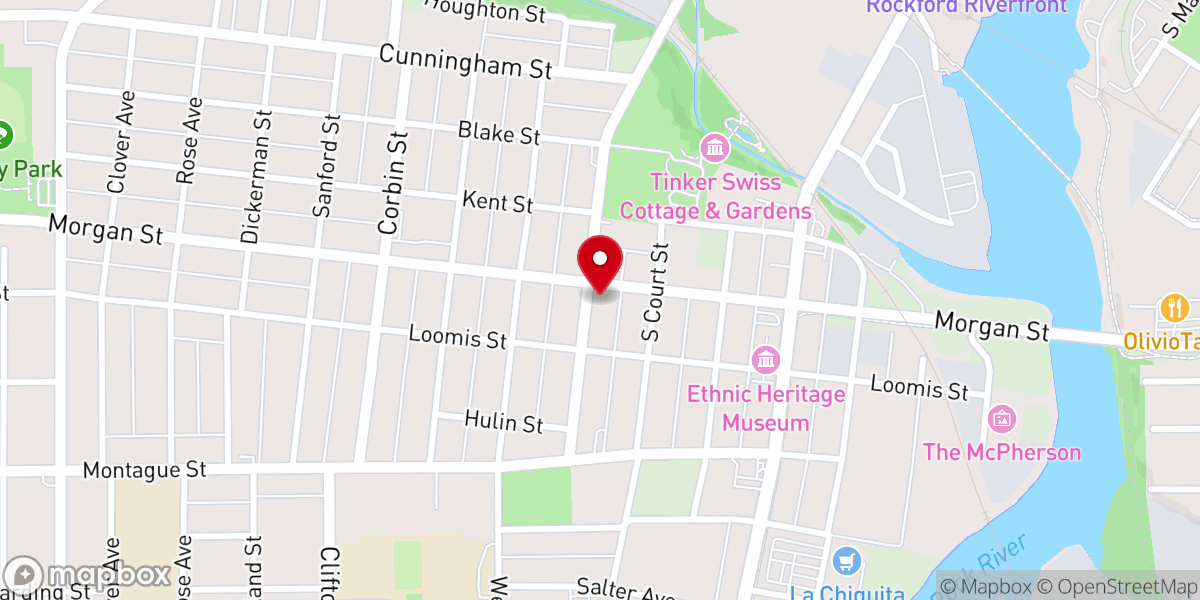 Map showing location of Christ the Carpenter United Methodist Church