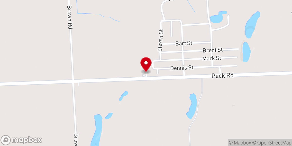 Map showing location of Buel Church