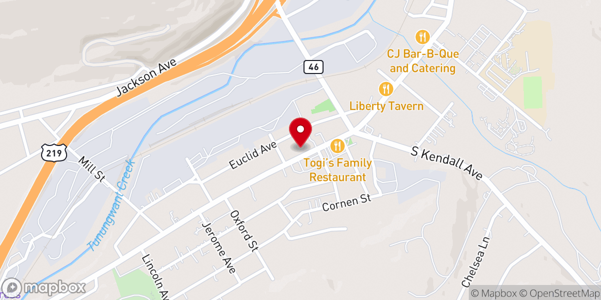 Map showing location of Asbury Global Methodist Church