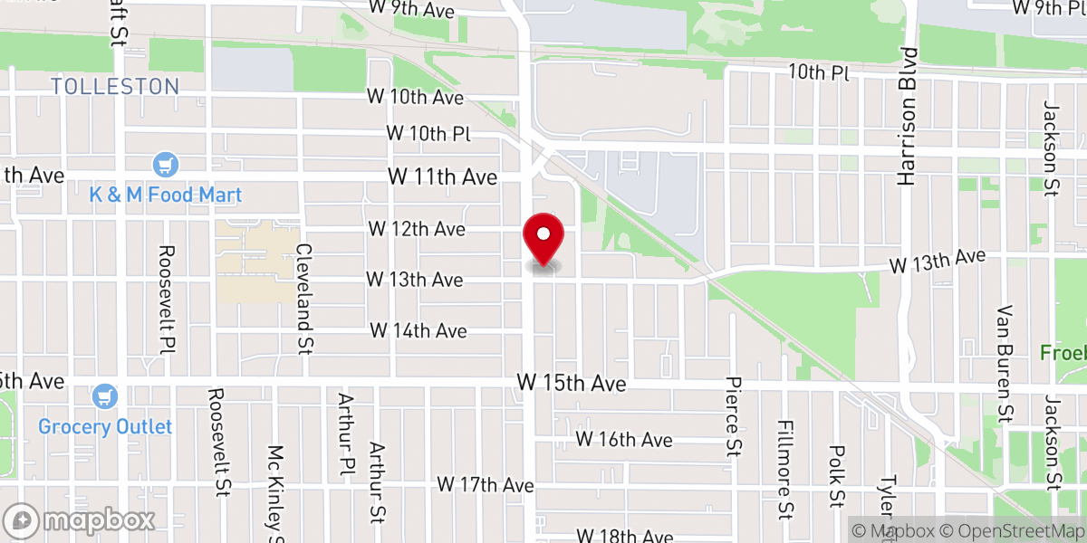 Map showing location of Greater Life Chapel Outreach Ministries