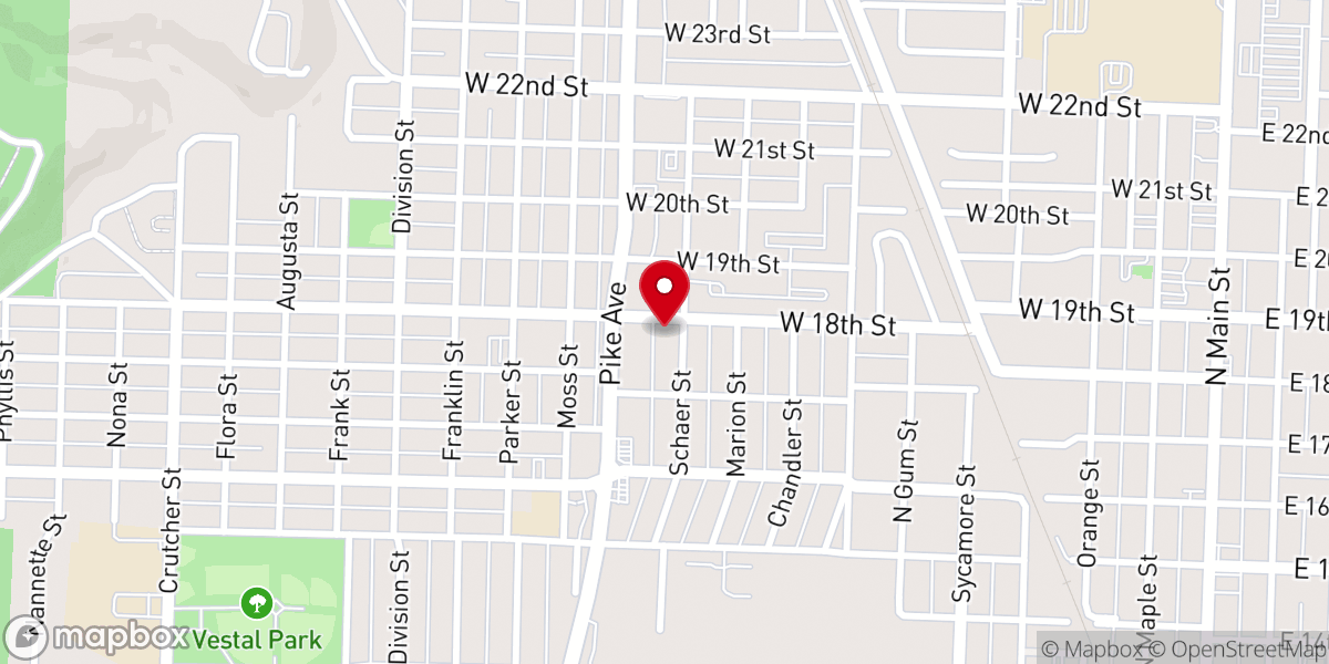 Map showing location of Gardner Memorial UMC - Food Distribution Center