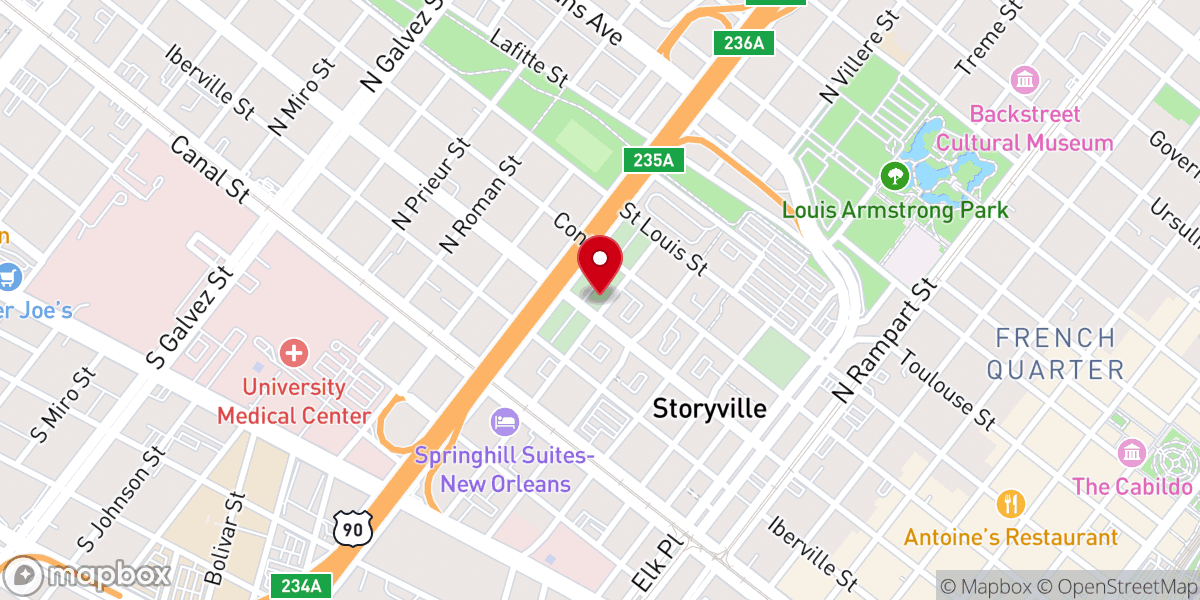 Map showing location of Old Zion Baptist Church