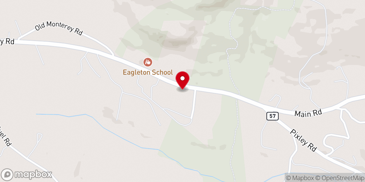 Map showing location of The Memorial Chapel AT Great Barrington
