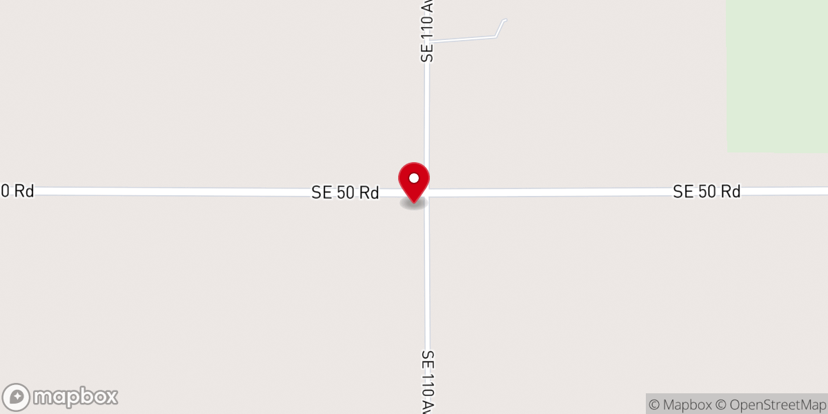 Map showing location of Ellinwood First Baptist Church