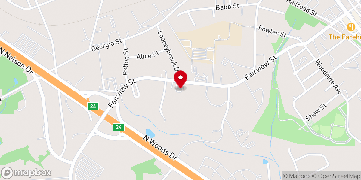 Map showing location of Emmanuel Praise & Worship Center