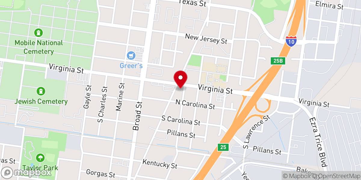 Map showing location of Dolie Temple Church of God
