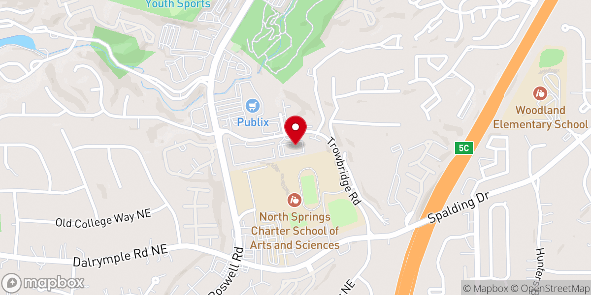Map showing location of Congregation Or Hadash
