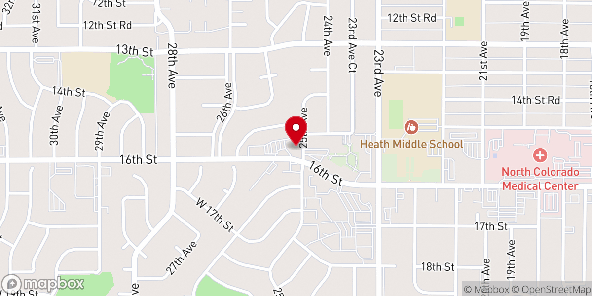 Map showing location of First Church of the Nazarene