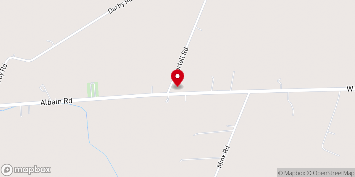 Map showing location of East Ida Immanuel Lutheran Church