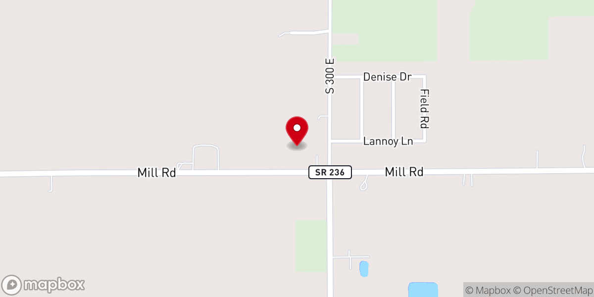 Map showing location of Valley Grove Free Will Baptist Church
