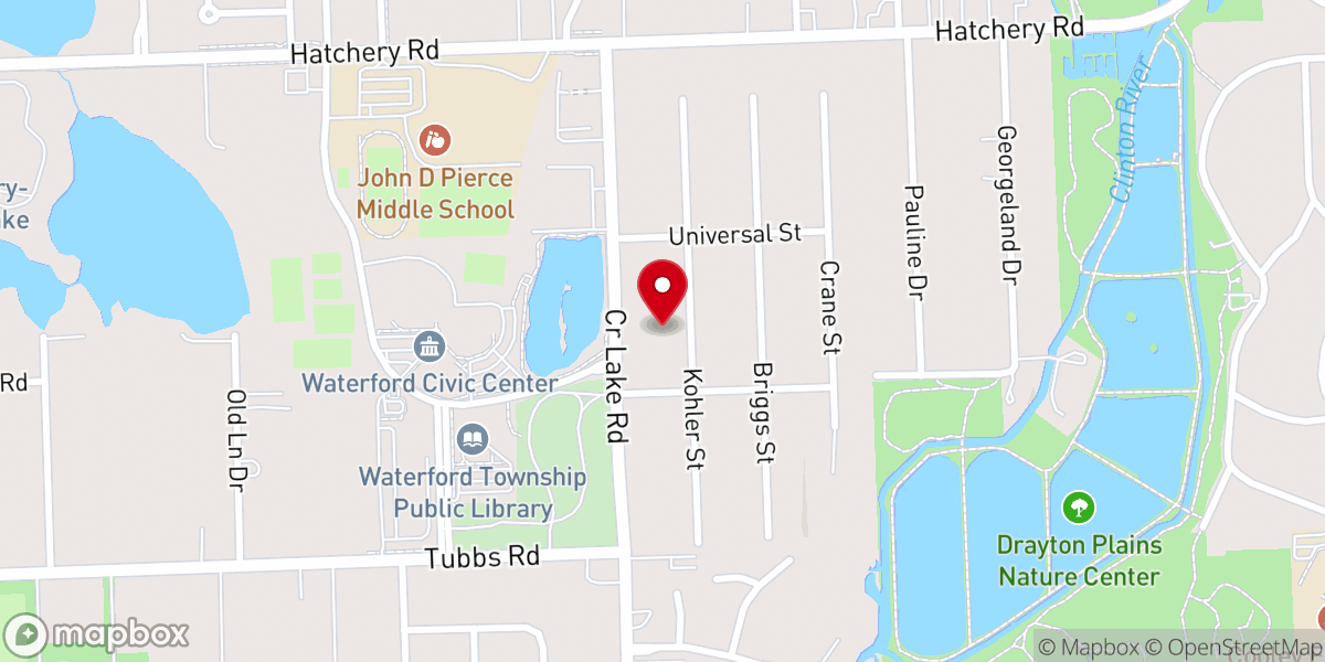 Map showing location of River North Church