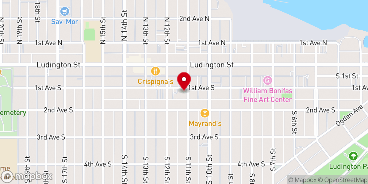 Map showing location of Bethany Lutheran Church: ELCA