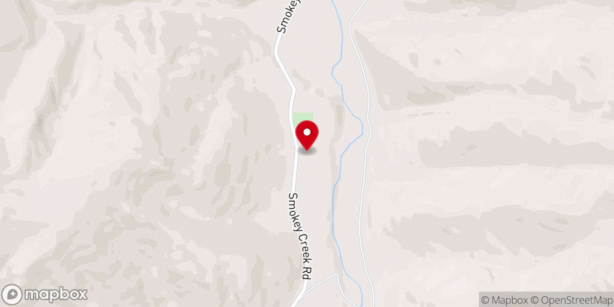 Map showing location of Smokey Creek Baptist Church