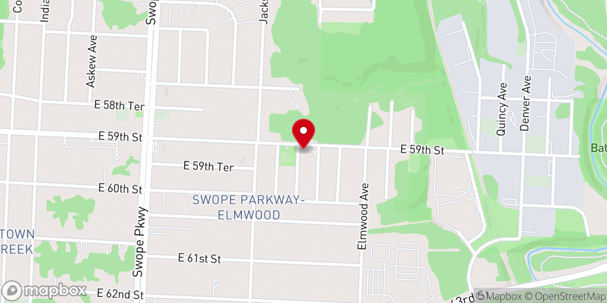 Map showing location of Greater Solid Rock Missionary Baptist Church