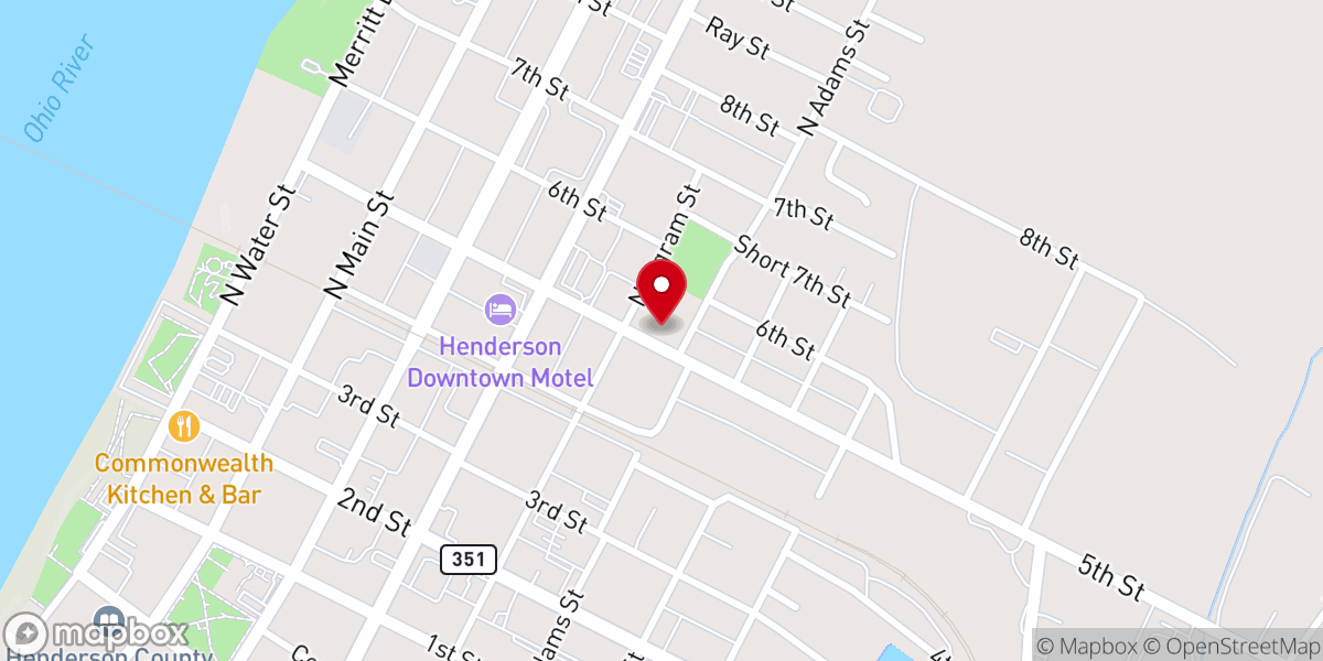 Map showing location of Henderson Christian Community