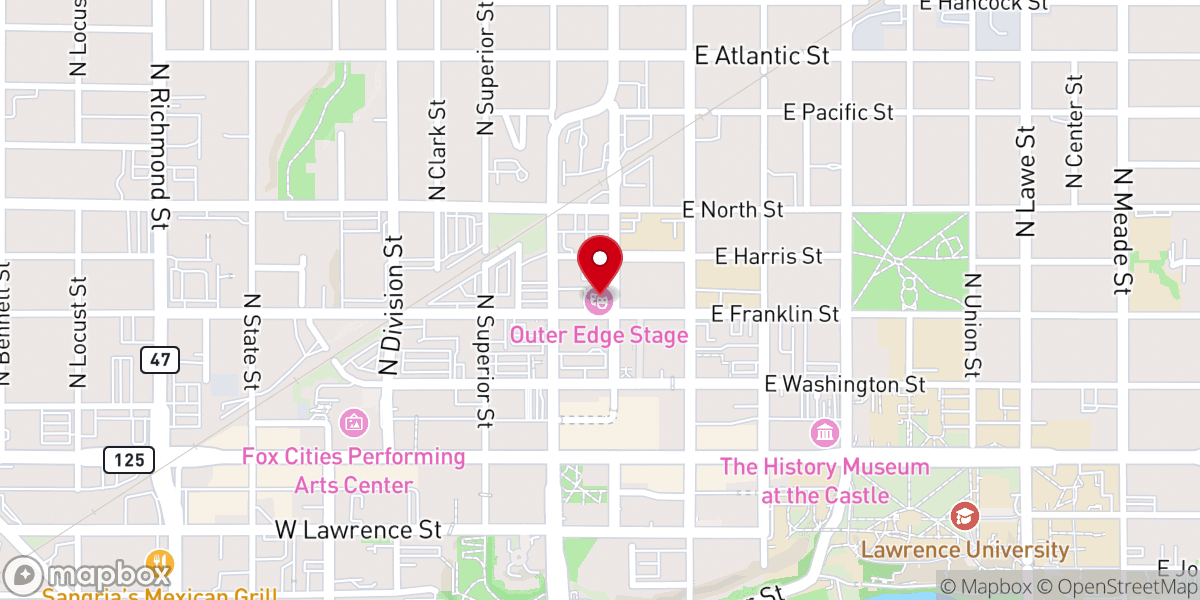 Map showing location of Emmaus Road Church