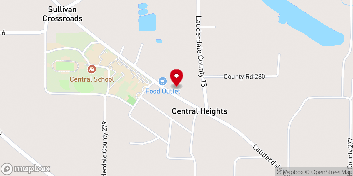 Map showing location of Cornerstone Church of Christ