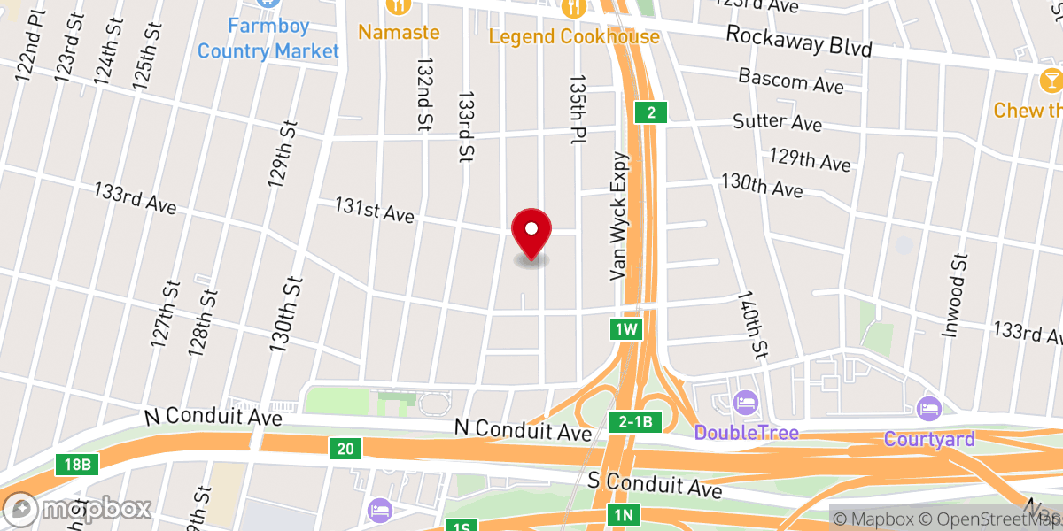 Map showing location of The Beacon Church