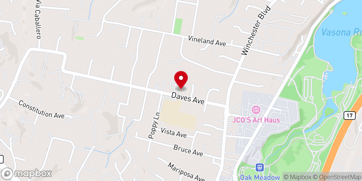Map showing location of First Baptist Community Church