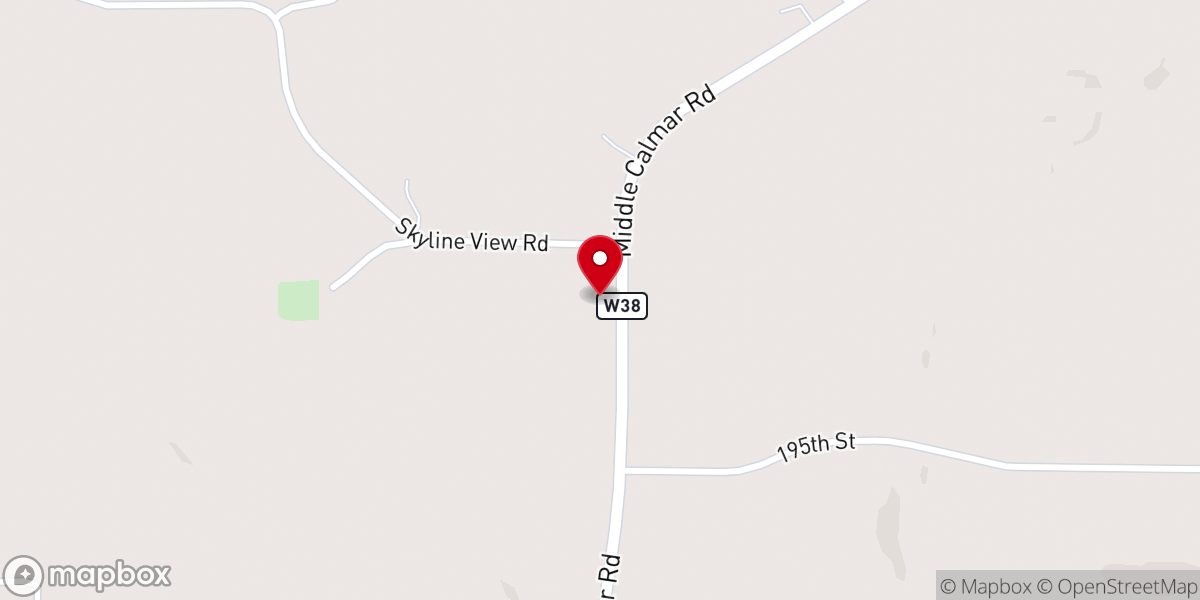 Map showing location of Springfield Lutheran Church