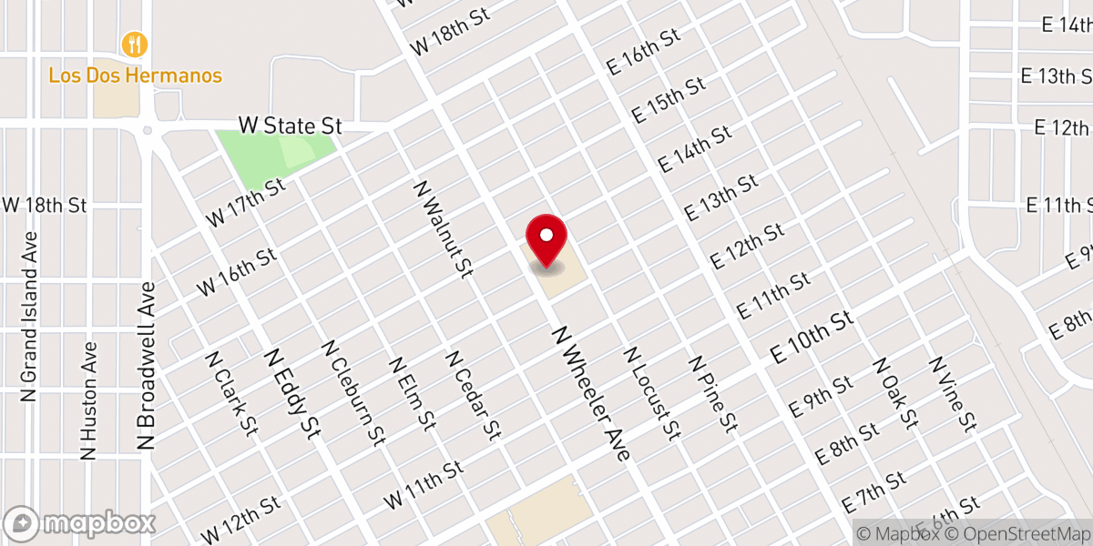 Map showing location of Trinity Lutheran School-Grand Island