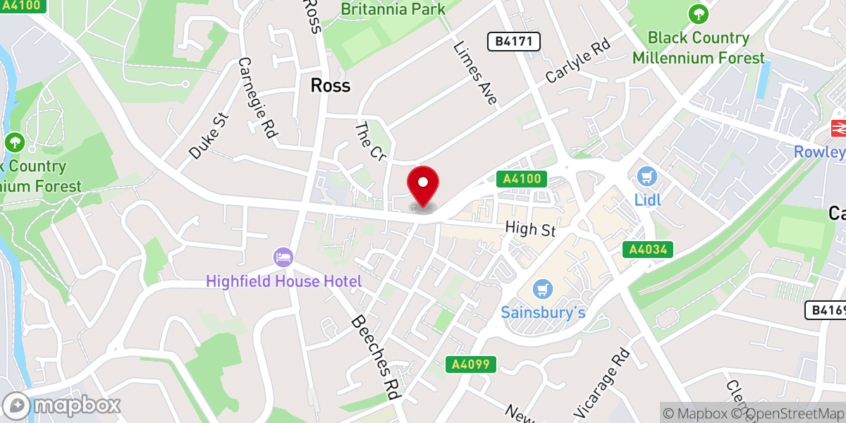 Map showing location of Central Methodist Church