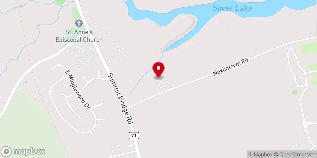 Map showing location of Middletown Congregation