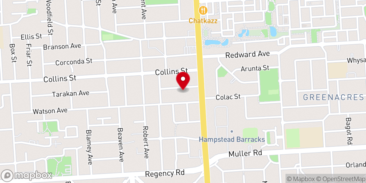 Map showing location of Enfield Baptist Church