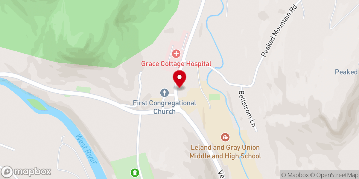 Map showing location of Townshend