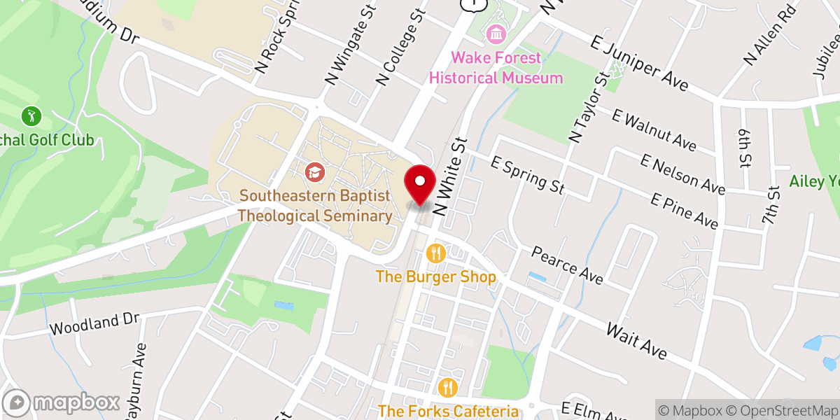 Map showing location of Grace Assembly