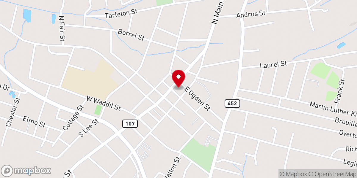 Map showing location of Avoyelles Parish Coroner’s Office