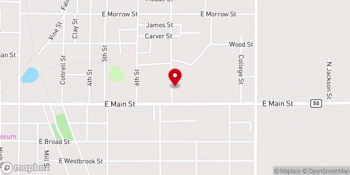 Map showing location of Davidson Chapel CME Church