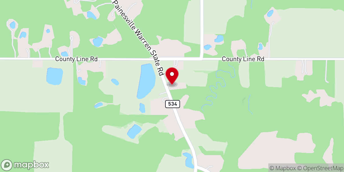 Map showing location of Southington Baptist Church