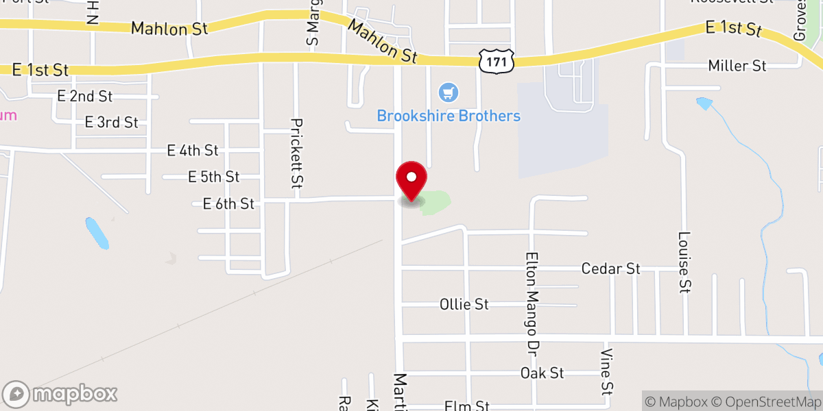 Map showing location of Starlight Missionary Baptist Church