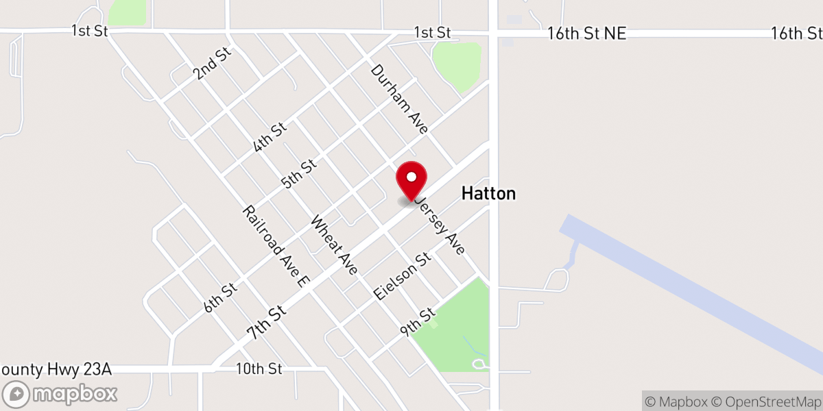 Map showing location of Zoar Free Lutheran Church