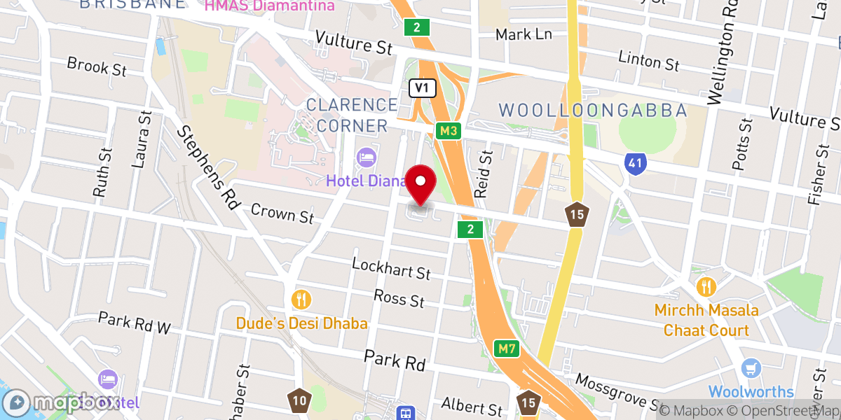 Map showing location of Holy Trinity
