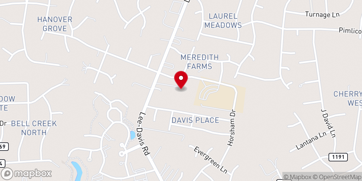Map showing location of Sovereign Grace Baptist Fellowship