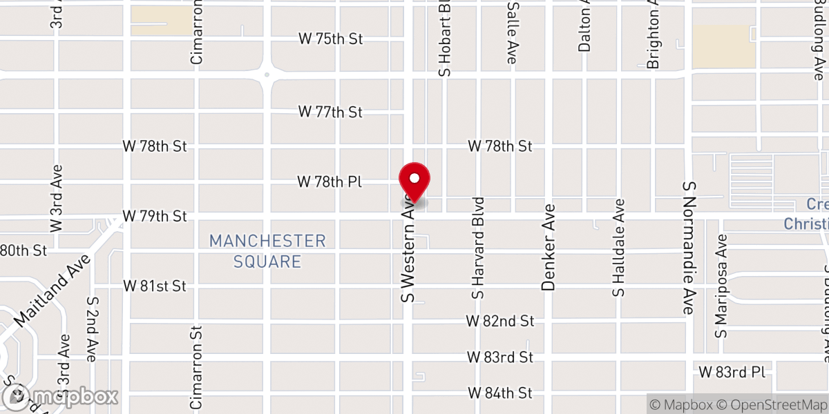 Map showing location of First Innercity Assembly of God