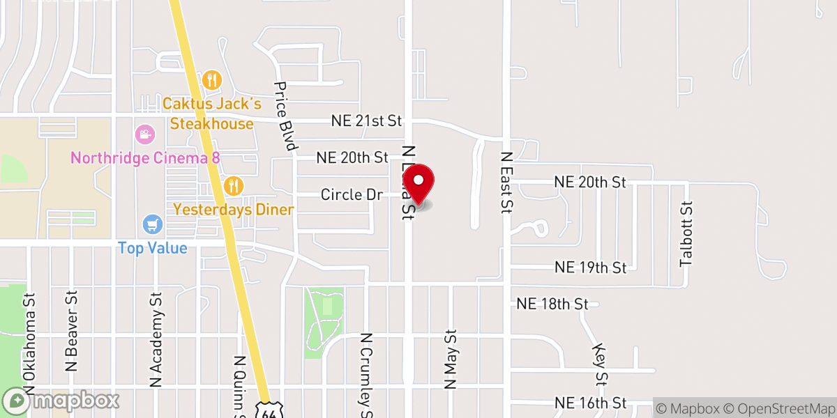 Map showing location of Connection church