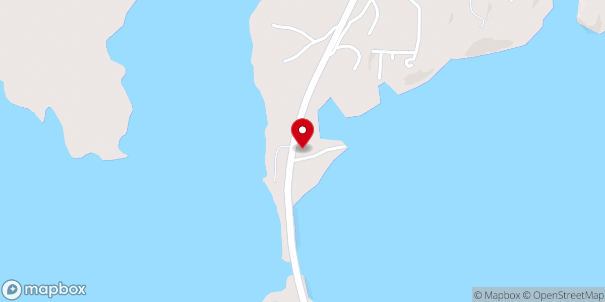 Map showing location of Lakeside Campground and Marina