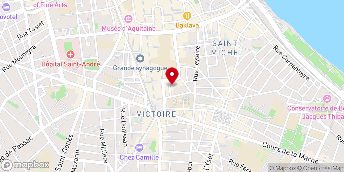 Map showing location of Église protestante évangélique ECUB