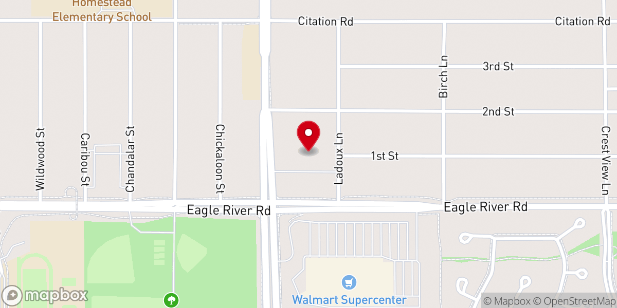 Map showing location of Joy Lutheran Church