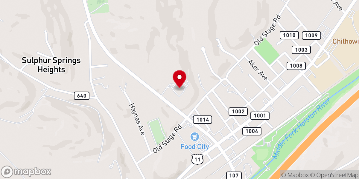 Map showing location of First Church of God