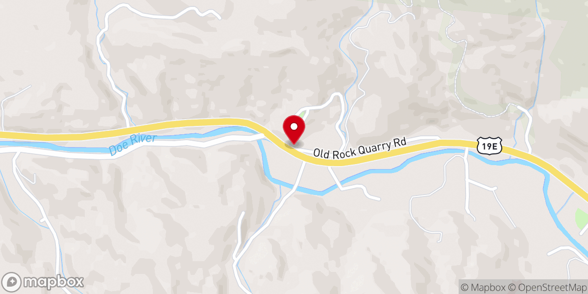 Map showing location of St John Freewill Baptist Church