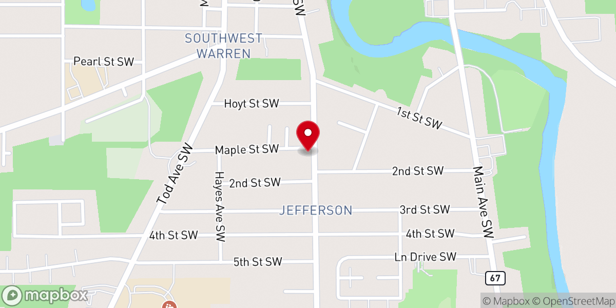 Map showing location of Coleman CME Chapel