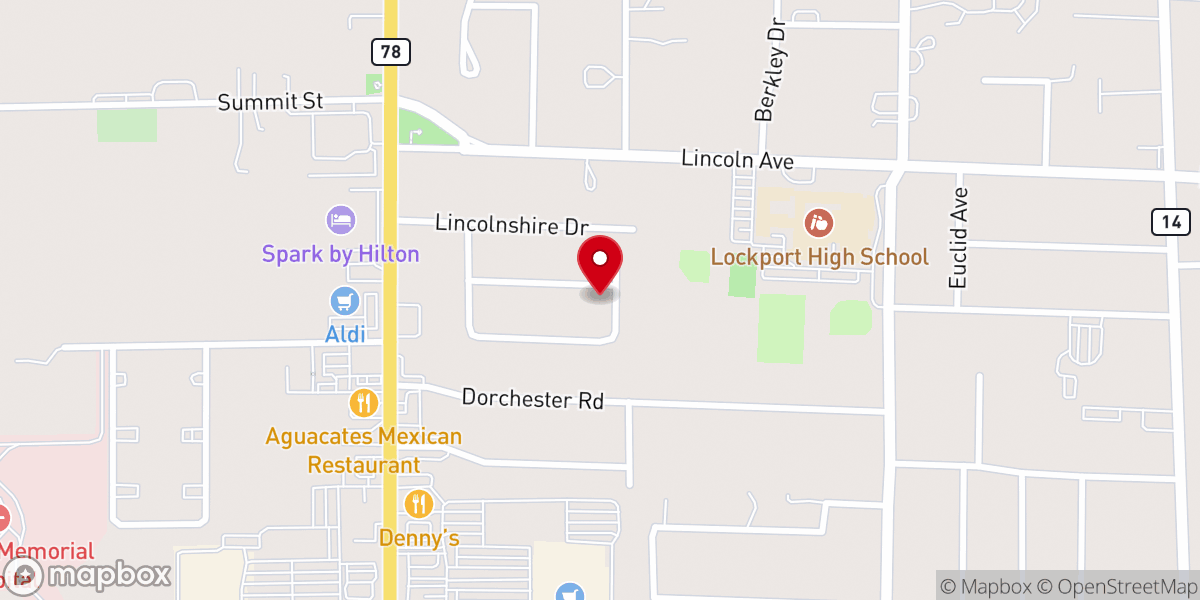 Map showing location of Priset Duane W