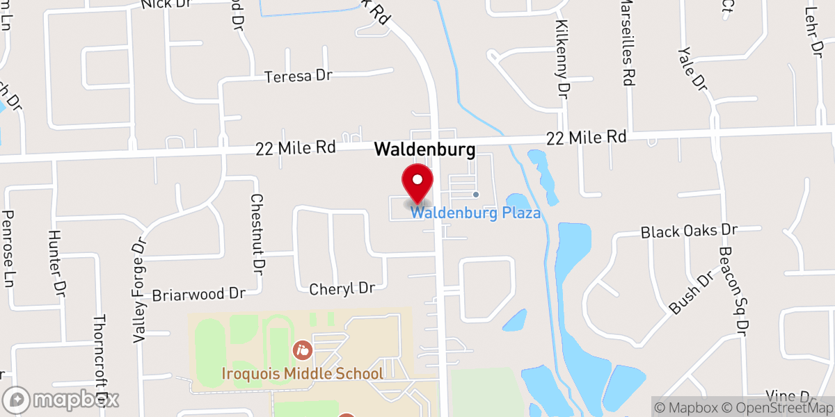 Map showing location of Silver Pine Medical Group