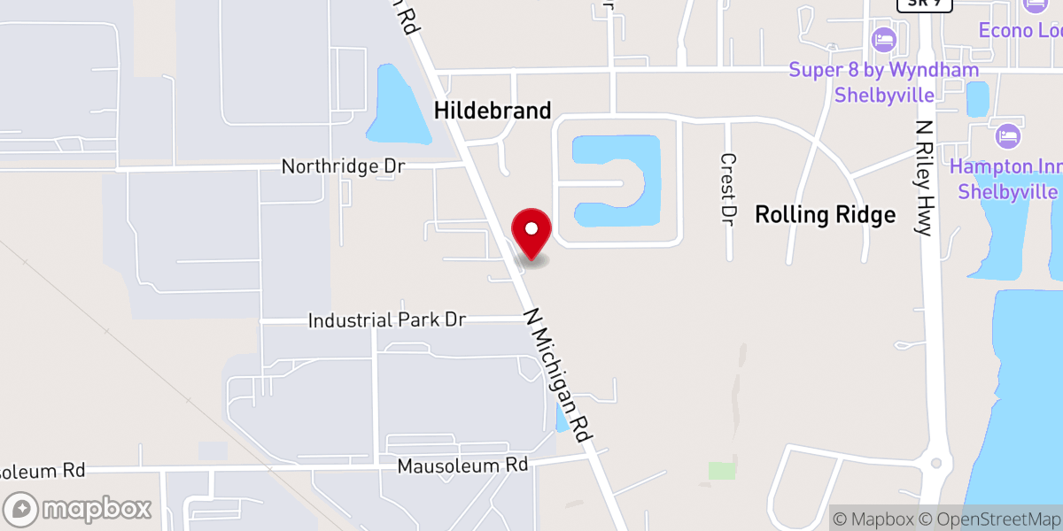 Map showing location of Gloryland