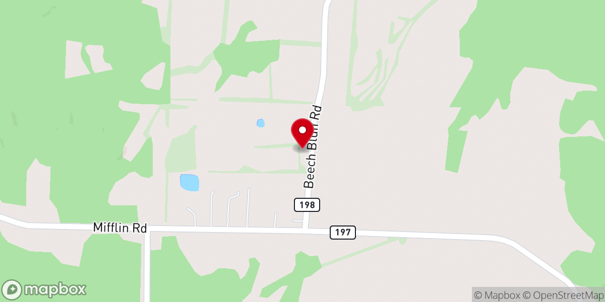 Map showing location of Diamond Grove Church of Christ