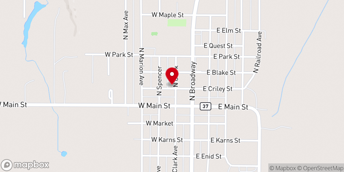 Map showing location of Sacred Heart Catholic Church